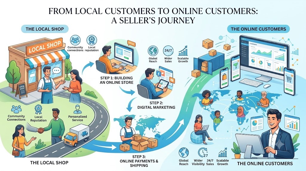 From Local Customers to Online Customers: A Seller’s Journey