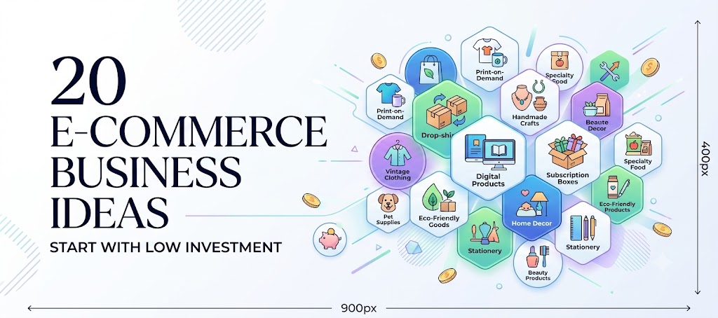 20 E-commerce Business Ideas to Start With Low Investment